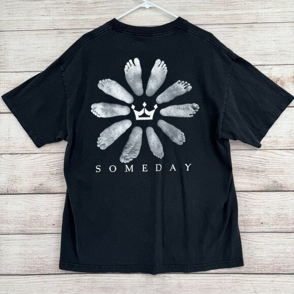 Blessed Brand Ten Feet Someday Logo T-Shirt‎ Adult Size XL Black - Picture 2 of 8